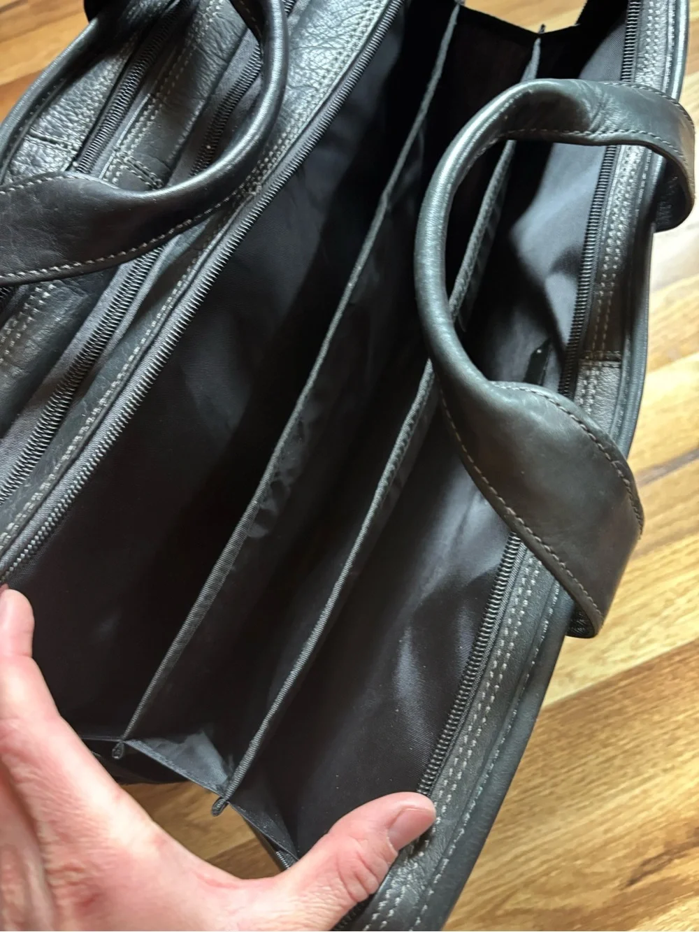Black Wilsons Leather Briefcase